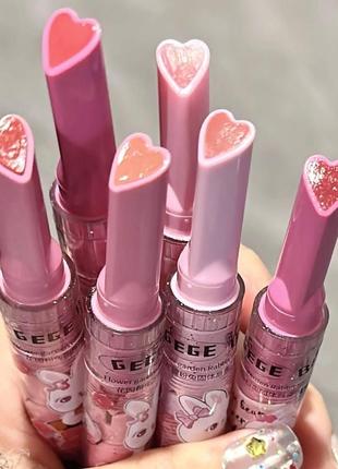 Гелева помада-желе у вигляді сердечка gege bear (№ 03)