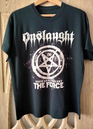 Футболка onslaught " the force " , british thrash metal , реліз 1986 року
