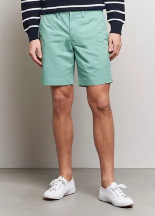 Мятные мужские короткие шорты polo ralph lauren оригинал