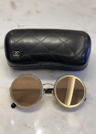 Chanel оригинал очки, с кожаным чехлом