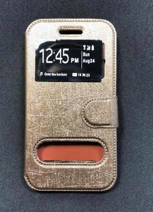 Чохол-книжка універсальна з вікном 4,5 "коричневий