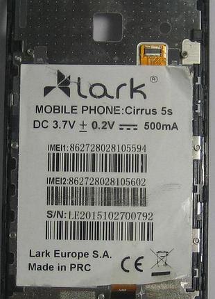 Lark cirrus 5s рамка дисплея, чорна (original) б/в