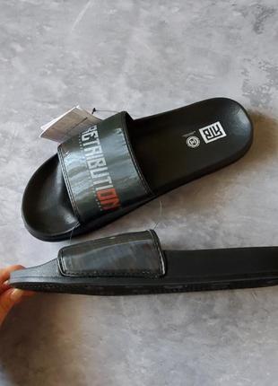 Шлепанцы мужские черные шлепки