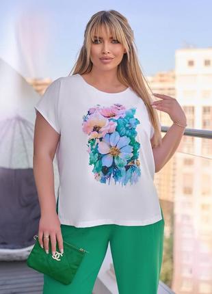 Женский костюм 2-ка до 64 размера в 11 цветах