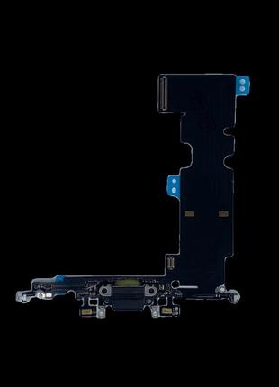 Шлейф apple iphone 8 plus на зарядку, з мікрофоном та конектором навушників (чорний) original