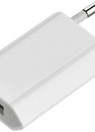 Мережевий зарядний пристрій плоский 220v/1usb/1 am (1000 шт./ясть)