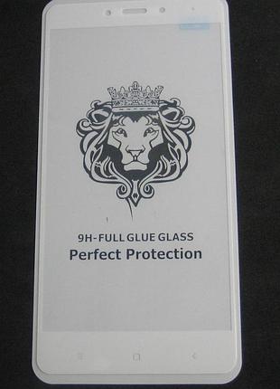 Захисне скло xiaomi redmi note 4 2.5d full screen біле (тех. упаковка)
