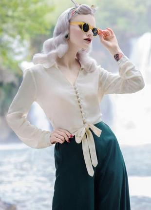 Новая блуза швей блумсбери clarice ivory 44-46 размер