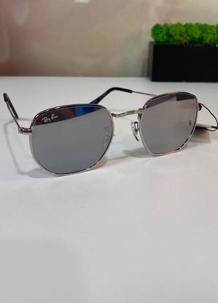 Очки ray-ban солнцезащитные зеркальные