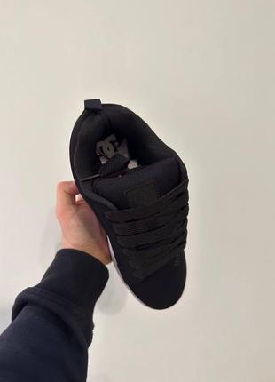 Замшевые кроссовки dc sneakers black/jeans3 фото