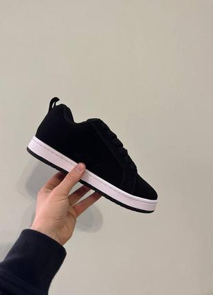 Замшевые кроссовки dc sneakers black/jeans7 фото