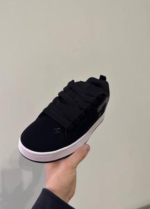 Замшевые кроссовки dc sneakers black/jeans6 фото