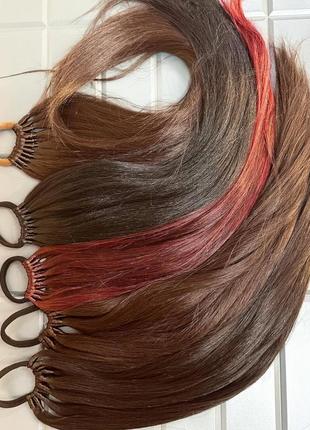 Афрохвост на резинке ручной работы