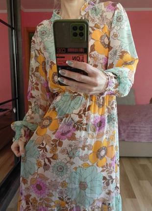 Платье миди tu floral print  👗🌸
