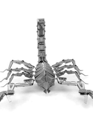 Металеві 3d-пазл - скорпіон. модель набір diy конструктор. іграшка-головоломка для дітей