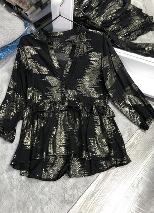 Новая блуза рубашка черная