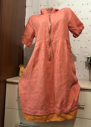 Льняное платье