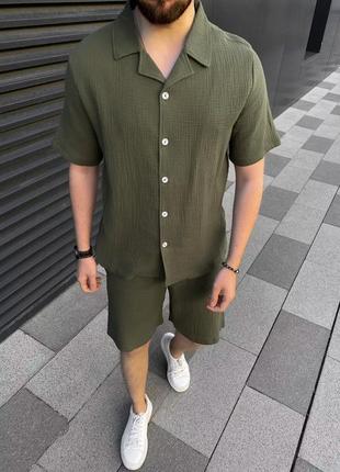 Літній легкий мусліновий костюм