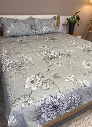Покривало літнє літні х/б з наволочками євро стьобане