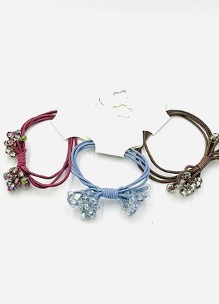 Резинка для волос с бусинами