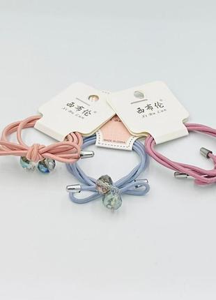 Гумка для волосся з намистинами