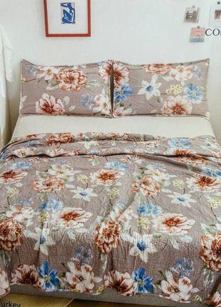Покривало літнє літні з наволочками хб євро стьобане стьогане