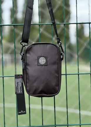 Сумка stone island,барсетка stone island,мессенджер stone island,кросс боди stone island,черная сумка,сумка стон исланд