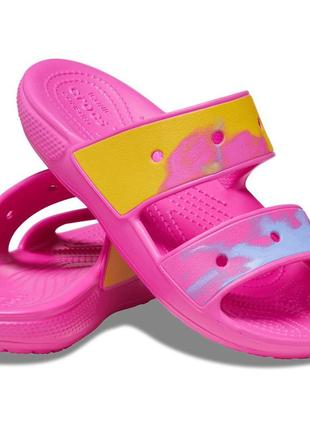Crocs капці шльопанці крокс шльопанці 208282 unisex-adult classic ombre sandals
