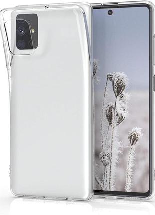 Тонкий силиконовый чехол для samsung galaxy m51 прозрачный