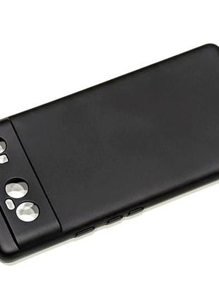 Силіконовий чохол для google pixel 6 чорний мікрофібра soft touch