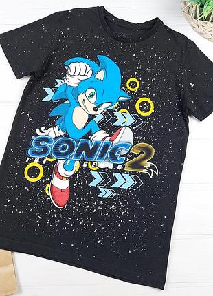 Футболка sonic 2 на парня 12-13 лет, 152-158 см.