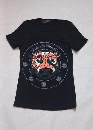 Футболка в стиле roberto cavalli