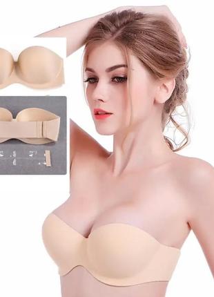 Бюстгальтер трансформер без бретелей афіна бюстгальтер балконет с силиконовой спинкой бра анжелика