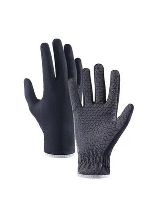 Перчатки спортивные naturehike thin gloves nh21fs035 gl09-t m navy blue1 фото