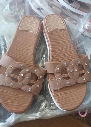 Шлепанцы женские экокожа