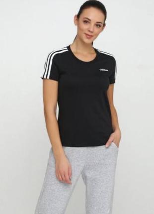 Женская коттоновая футболка adidas uk8-10 eur 36-38