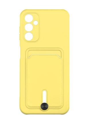 Чехол с карманом для карт otterbox colorfull pocket card samsung galaxy a14 4g/5g yellow