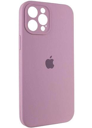 Чохол fiji silicone case full camera для apple iphone 13 pro max бампер накладка із захистом камери lilac purple