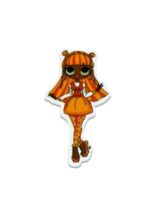 Серединка для бантів лялечка лол omg, 4 см, арт 07595, шт, різнокольоровий