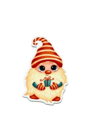 Серединка для бантів, 42*26 мм, гномік, арт 012756, 1 шт, різнокольоровий