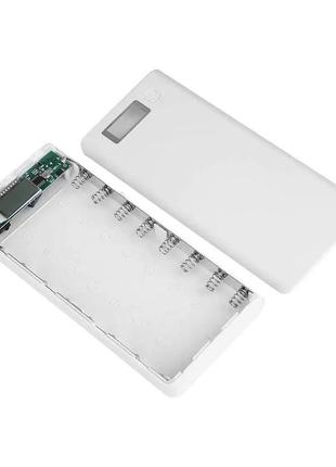 Павербокс "powerbox-8 a8" корпус для павербанку на 8 комірок 18650, 2usb, 5v/2a, microusb, type-c