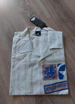 Нова лляна сорочка xl herrman paris