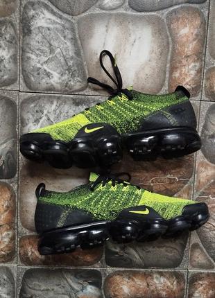 Кроссовки nike air vapormax flyknit 2 green3 фото