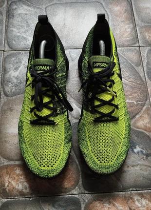 Кроссовки nike air vapormax flyknit 2 green4 фото