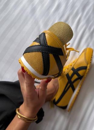 Кожаные кроссовки asics onitsuka tiger mexico 66 yellow9 фото