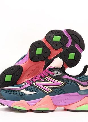 Женские кроссовки new balance 9060 green pink 36-37-38-39-40