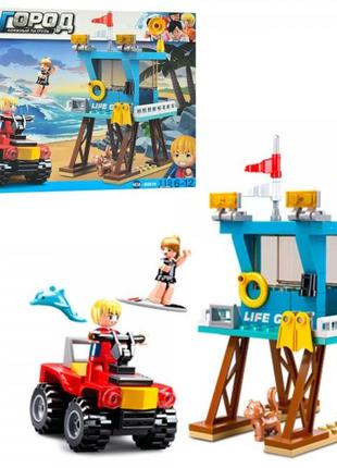 Конструктор sluban спасательная станция m38-b0670 119 деталей
