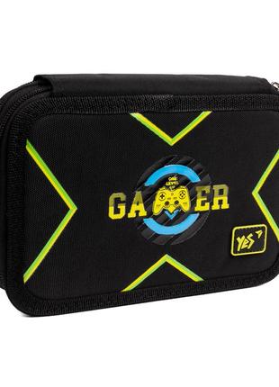 Пенал твердый двойной yes hp-01 gamer 533546 4х13х21 см