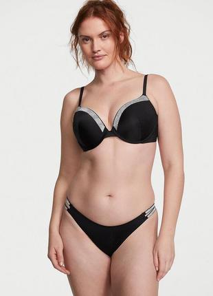 Купальник victoria's secret 34b (75b) и s с камушками, пуш-ап и бразильянки