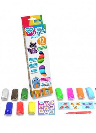 Тесто для лепки lovin 41182 12 цветов